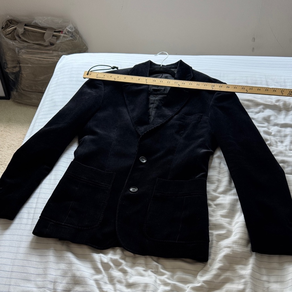 Men's Black Louis Vuitton Corduroy Blazer Euro size 48 (US 38)